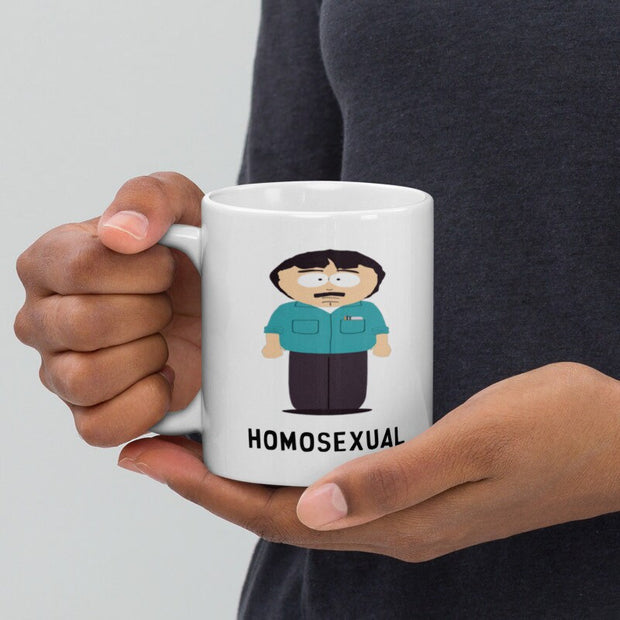 southpark randy marsh homosexual ,handmade southpark mug,southpark gifts,marsh  mug,funny coffee mug,ceramic mug gifts