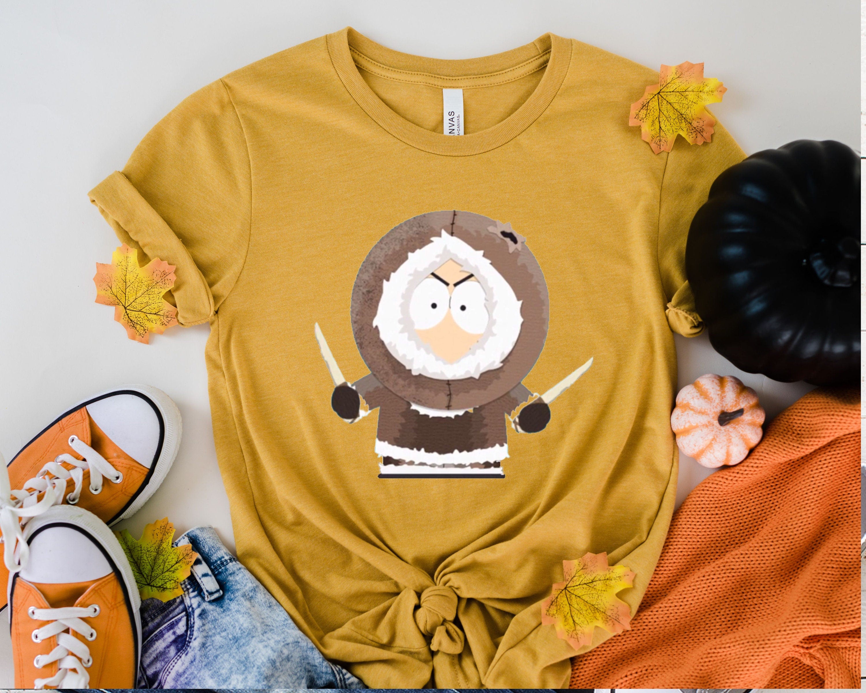 kenny mccornmack in eskimo suit   , southpark t shirt , kenny shirt ,animated cartoon,90s t shirt ,gift for fans of southpark