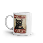 i dont care what day it is i want coffee , black cat drinking coffee,grumpy black cat , black cat mug  ,,Black Cat coffee, cat lover Gifts