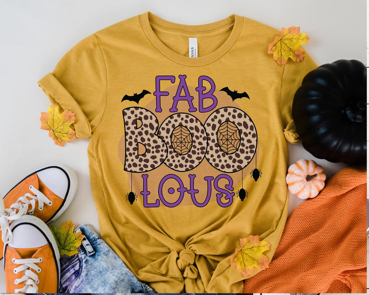 fab Boo Lous Shirt, Fabulous Shirt,Boo Shirt, Halloween Shirt, Halloween Costumes, funny Halloween Tee,halloween leopard print shirt