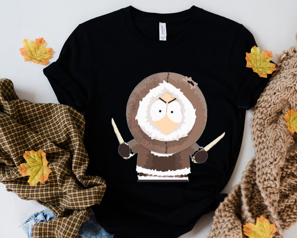 kenny mccornmack in eskimo suit   , southpark t shirt , kenny shirt ,animated cartoon,90s t shirt ,gift for fans of southpark