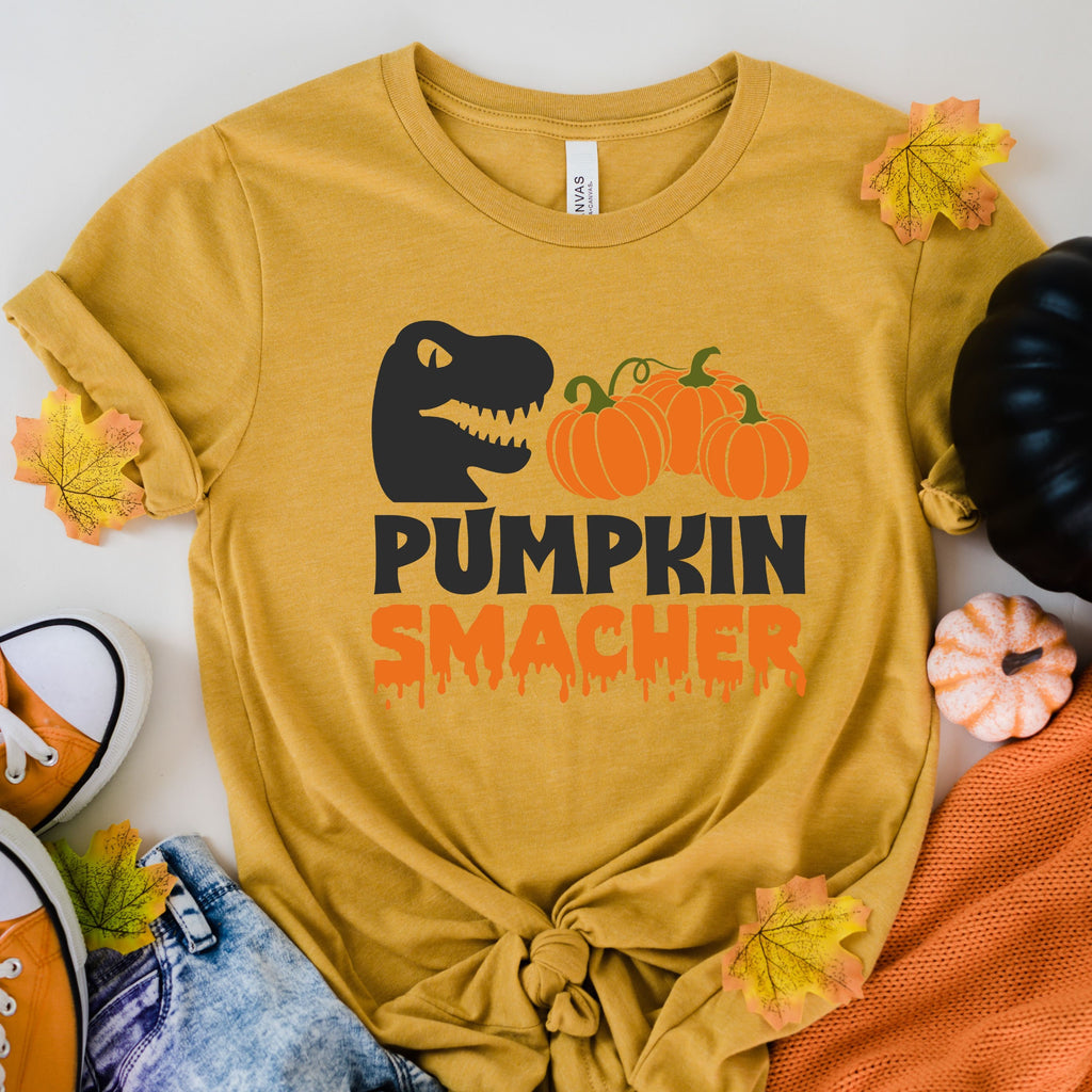 halloween Pumpkin  smacher shirt, Pumpkin Shirt, Halloween Tshirt, Kids Halloween T shirt, autumn shirt   Season Shirt