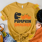halloween Pumpkin  smacher shirt, Pumpkin Shirt, Halloween Tshirt, Kids Halloween T shirt, autumn shirt   Season Shirt
