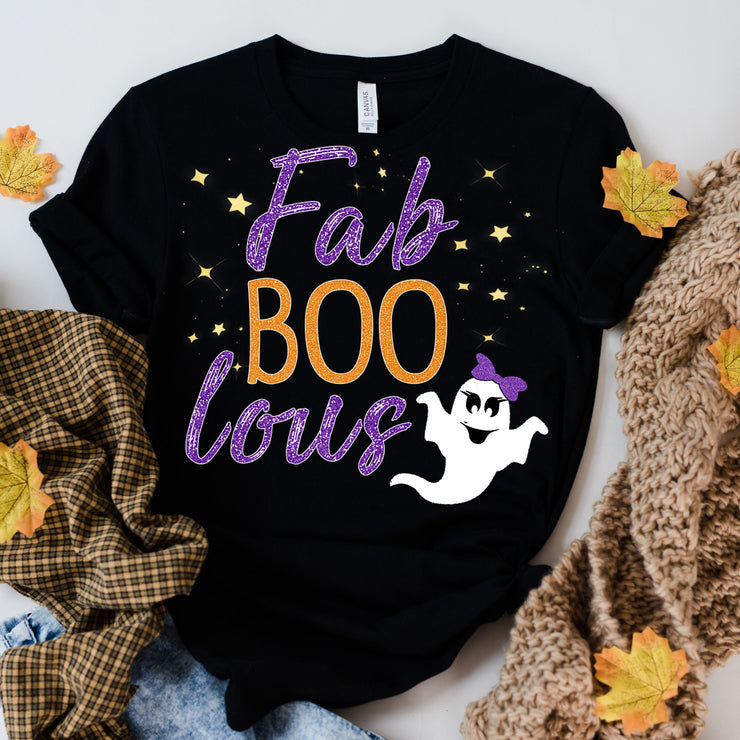 Fabulous Shirt, fab Boo Lous Shirt, Boo Shirt, Halloween Shirt, ghost shirt,leopard print , halloween Tee,halloween gift