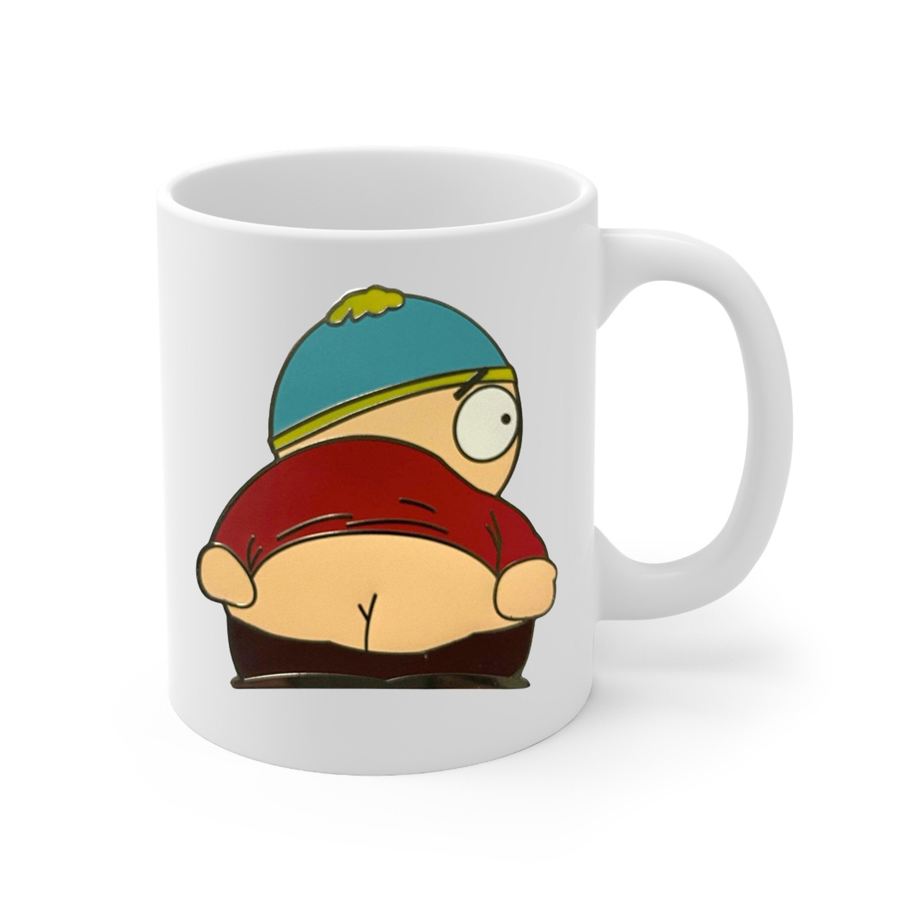 southpark eric cartman pulling a moonie ,,handmade southpark mug,southpark gifts,cartman mug,90s cartoon mug,coffee mug gifts