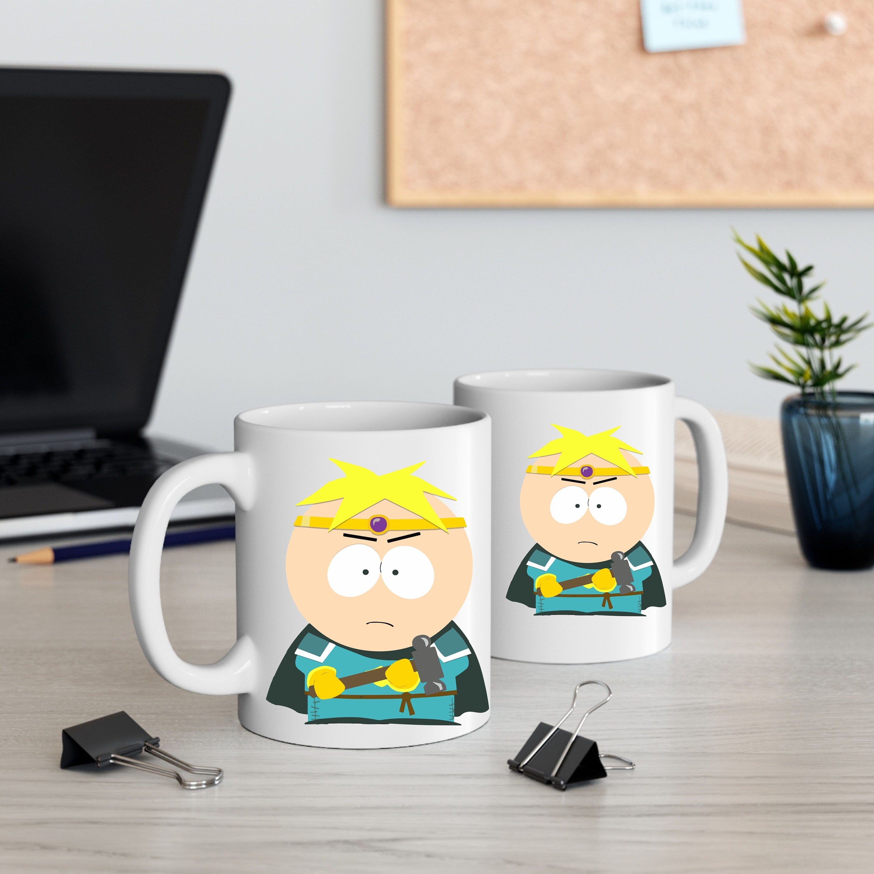 professor chaos mug ,southpark mug ,handmade southpark mug,southpark gifts,butters mug,90s cartoon mug,coffee mug gifts