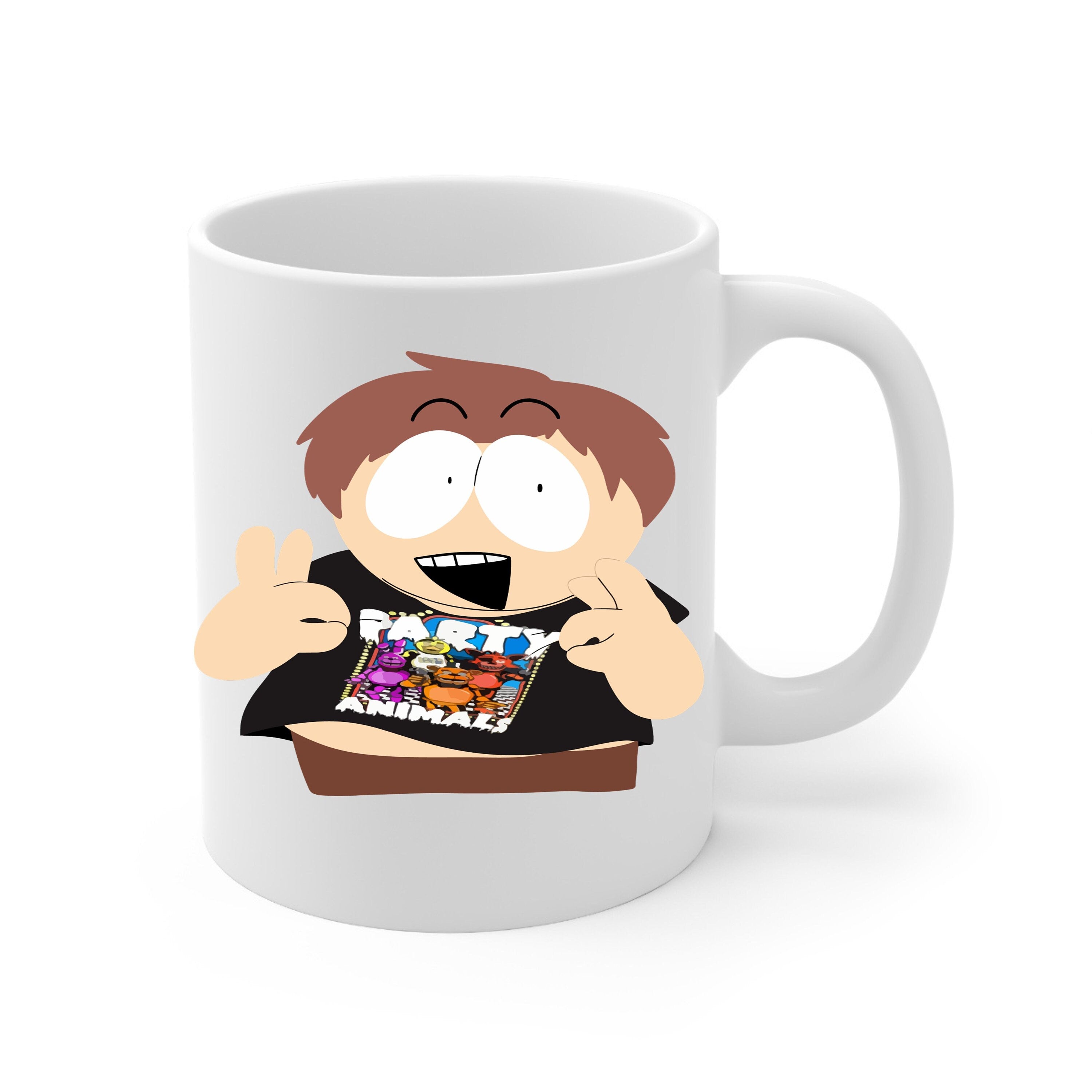 southpark eric cartman party animal  ,handmade southpark mug,southpark gifts,cartman mug,90s cartoon mug,coffee mug gifts