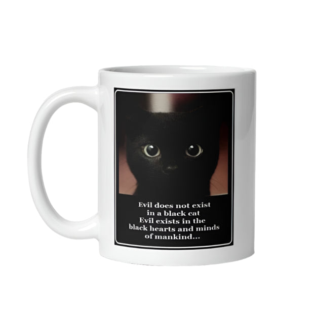 black cat  coffee mug ,retro black cat,Black Cat coffee
