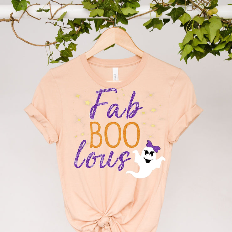 Fabulous Shirt, fab Boo Lous Shirt, Boo Shirt, Halloween Shirt, ghost shirt,leopard print , halloween Tee,halloween gift