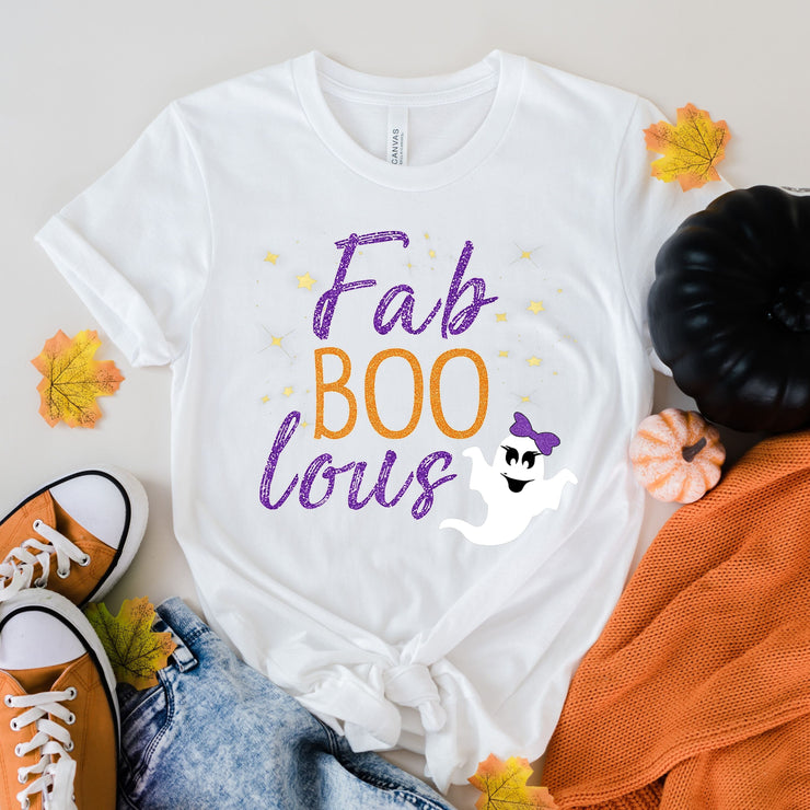 Fabulous Shirt, fab Boo Lous Shirt, Boo Shirt, Halloween Shirt, ghost shirt,leopard print , halloween Tee,halloween gift