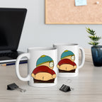 southpark eric cartman pulling a moonie ,,handmade southpark mug,southpark gifts,cartman mug,90s cartoon mug,coffee mug gifts