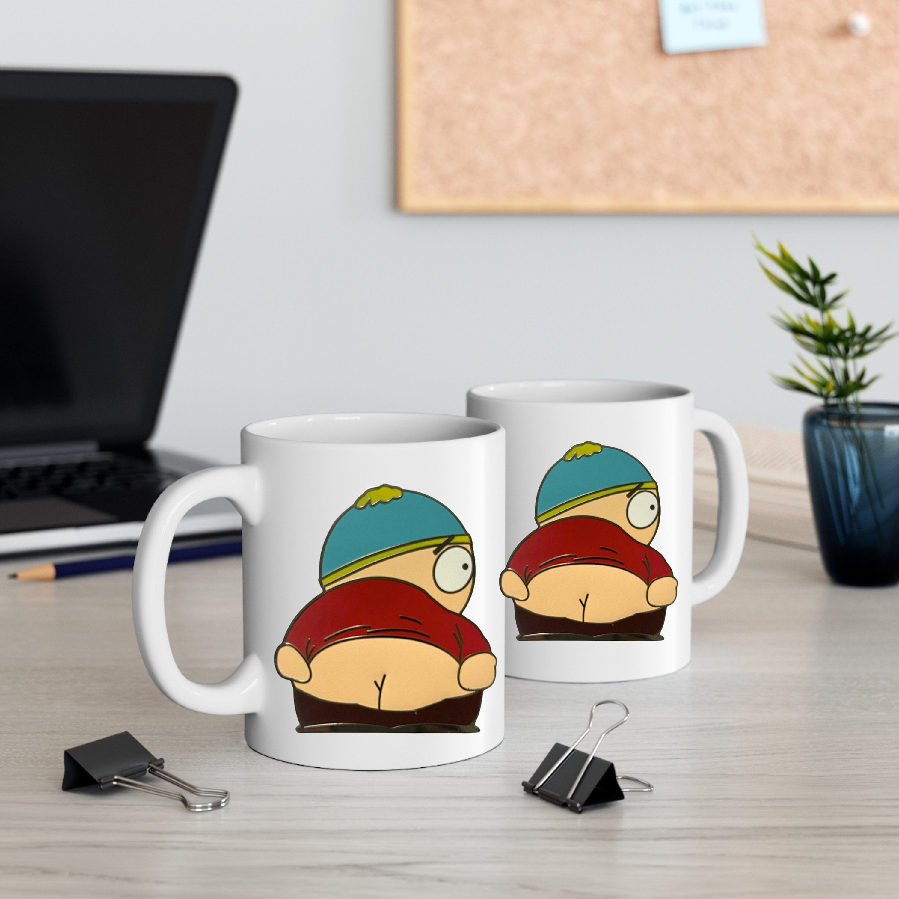 southpark eric cartman pulling a moonie ,,handmade southpark mug,southpark gifts,cartman mug,90s cartoon mug,coffee mug gifts