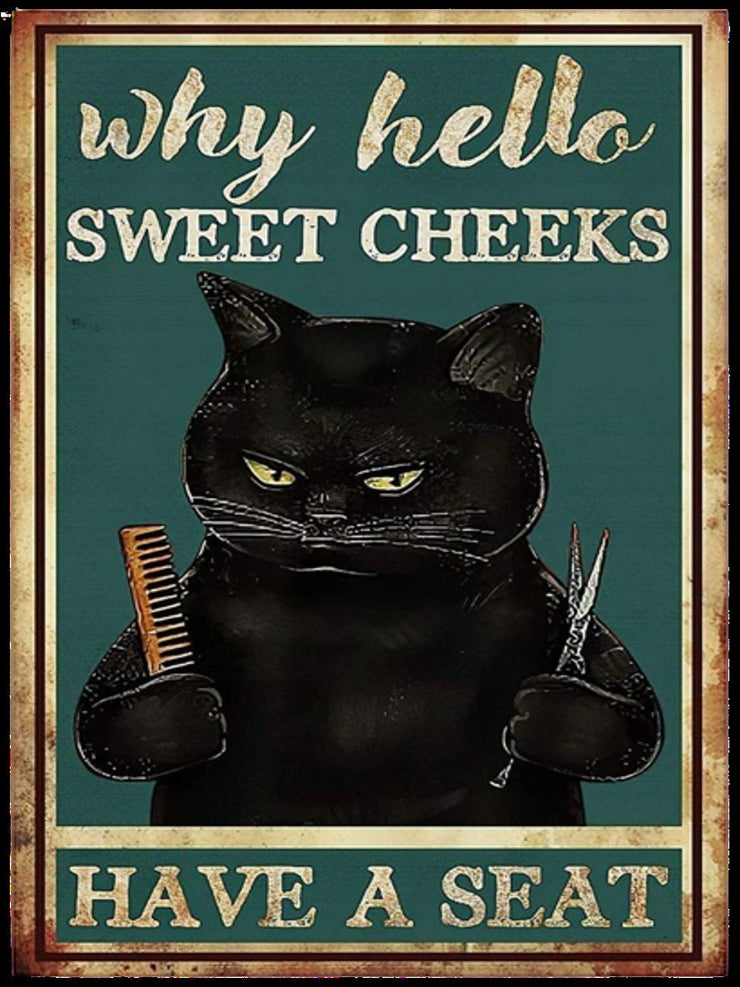 eww people  cat poster  , Black Cat Wall Art - Black Cat Print -Black Cat Artwork - Home Decor