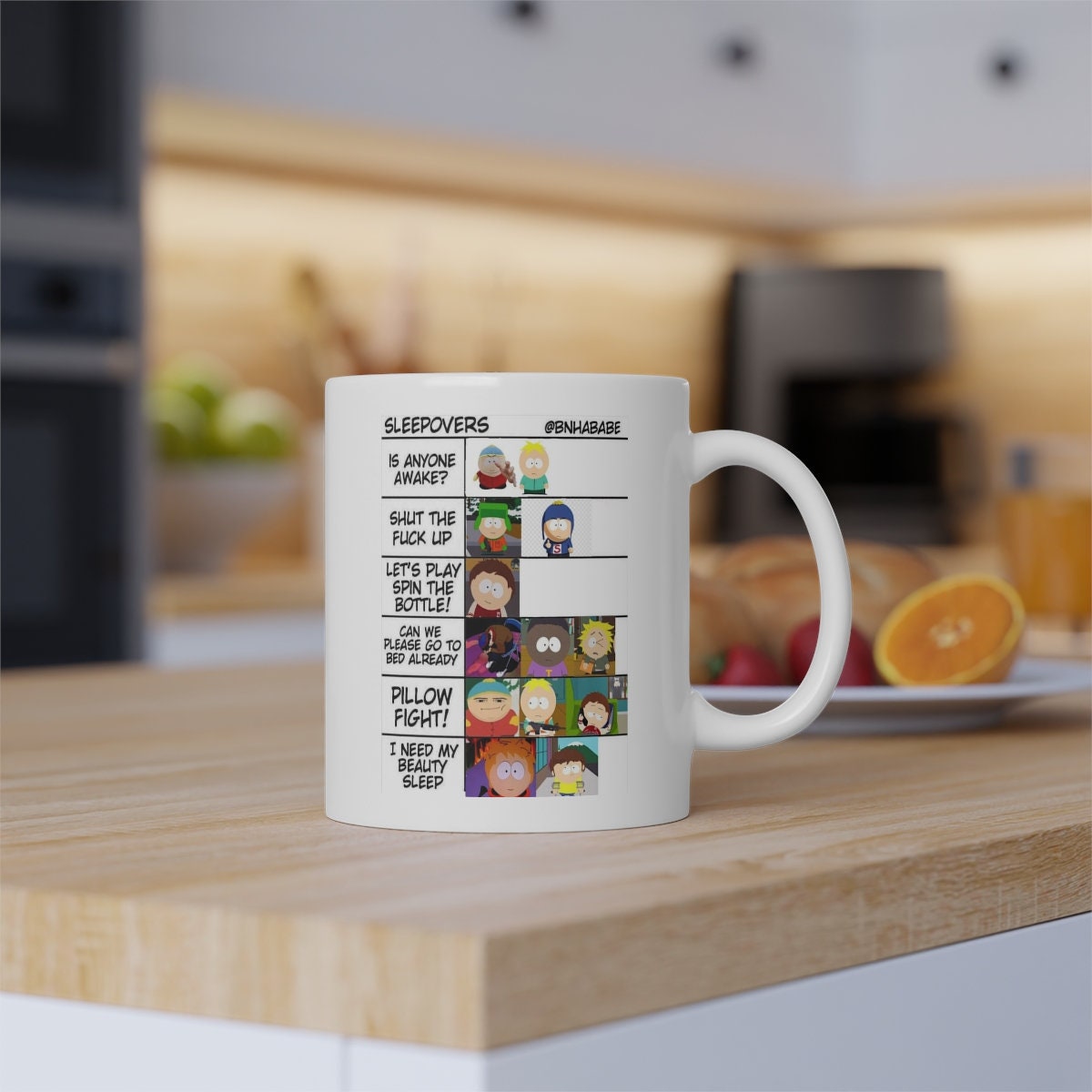 southpark sleepover  meme   ,handmade southpark mug,southpark gifts,cartman mug,90s cartoon mug,southpark cup gift