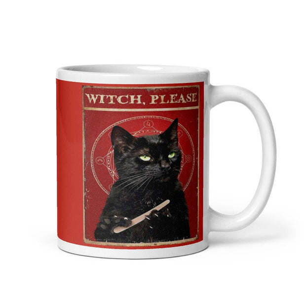 which please black cat coffee  mug  ,retro black cat ,ceramic black cat mug ,Black Cat coffee, cat lover Gifts