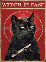 i dont care what time it is i want coffee  cat poster  , Black Cat Wall Art - Black Cat Print -Black Cat Artwork - Home Decor