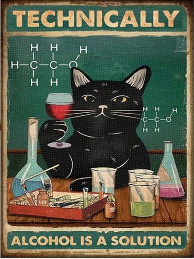 i dont care what time it is i want coffee  cat poster  , Black Cat Wall Art - Black Cat Print -Black Cat Artwork - Home Decor