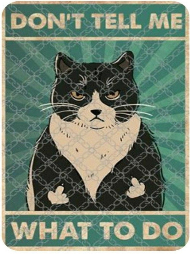 i dont care what time it is i want coffee  cat poster  , Black Cat Wall Art - Black Cat Print -Black Cat Artwork - Home Decor