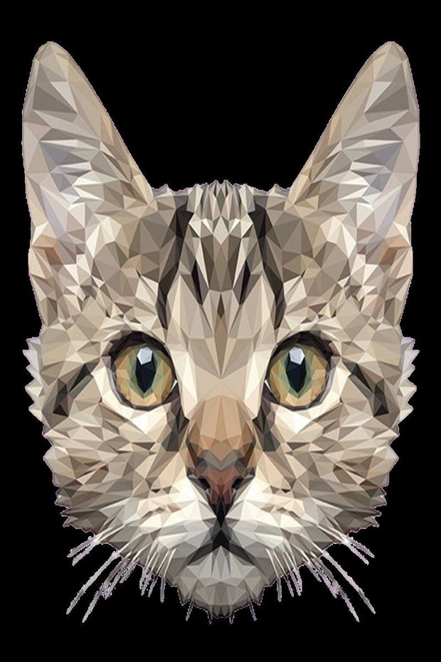 tabby cat vector image   cat poster .tabby cat-poster ,tabby Cat Wall Art - tabby Cat Print -tabby Cat Artwork - Home Decor
