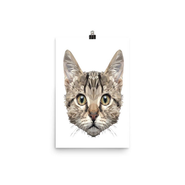 tabby cat vector image   cat poster .tabby cat-poster ,tabby Cat Wall Art - tabby Cat Print -tabby Cat Artwork - Home Decor