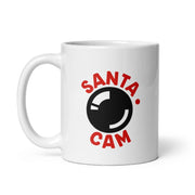 santa cam, 11oz  ceramic Christmas  mug , Christmas hot chocolate  mug gift , winter mug, holiday mug, gifts for her
