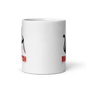 run bitch black cat coffee mug