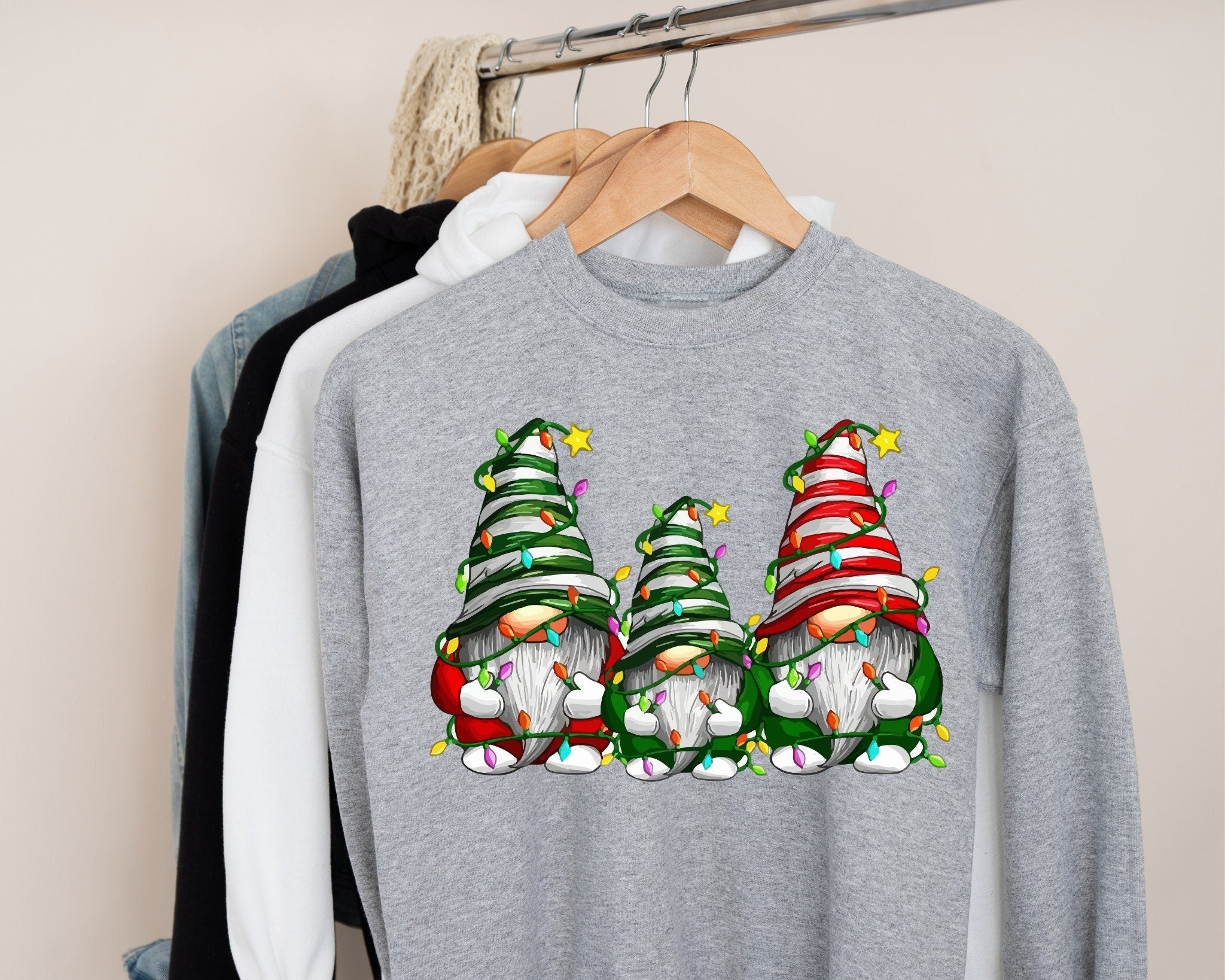 Gnome Christmas Sweatshirt, Happy Holidays Sweater, Happy Holidays Gnome
