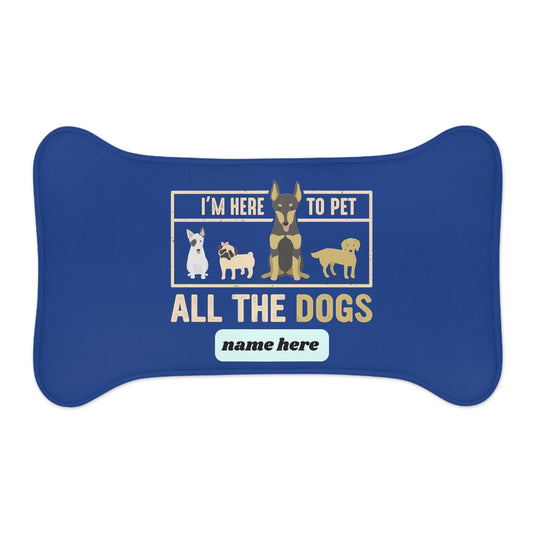 Personalized Dog Mat + Name Personalized Dog Food Mat Personalized Dog Placemant Custom Dog Bowl Mat Personalized Pet Mat