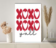 X0X0  love  wall art ,Valentines Day Decor, Printable Wall Art, Valentine Wall Art, pink printable