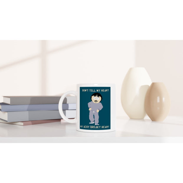 southpark randy marsh mug  , achy breaky heart  ,90s animated cartoon,southpark mug gift,ceramic coffee mug