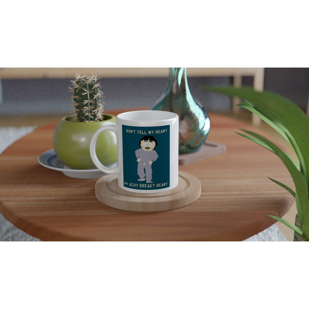 southpark randy marsh mug  , achy breaky heart  ,90s animated cartoon,southpark mug gift,ceramic coffee mug