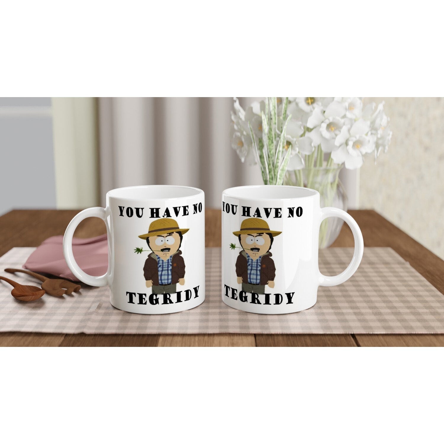 Rqndy marsh You have no tedrigy  ,southpark mug,handmade southpark mug,southpark gifts, cartoon mug,ceramic coffee mug gifts