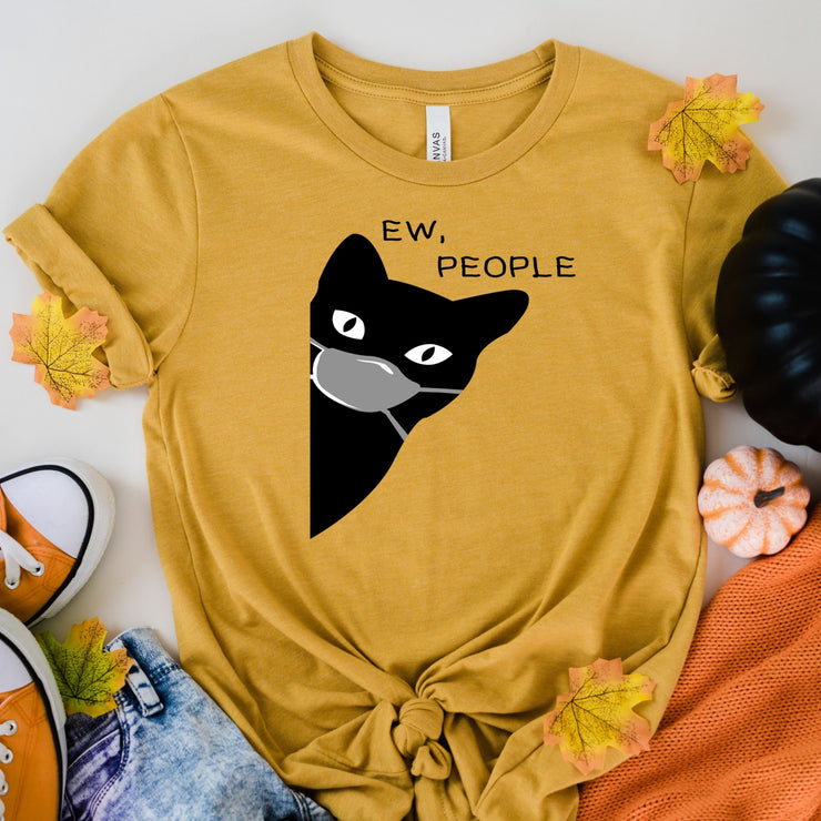 ew people black cat   shirt  ,retro black cat shirt  ,cat lover Gifts ,gift for cat owner