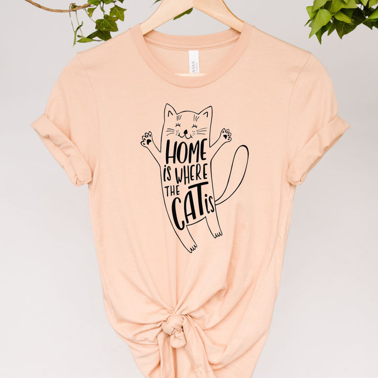 home is where the cat  is t shirt  ,retro black cat,Black Cat coffee, cat lover Gifts ,gift for cat owner