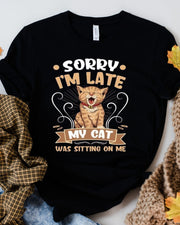 sorry my iam late my cat was sittin on me ,retro tabby cat,tabby  Cat shirt