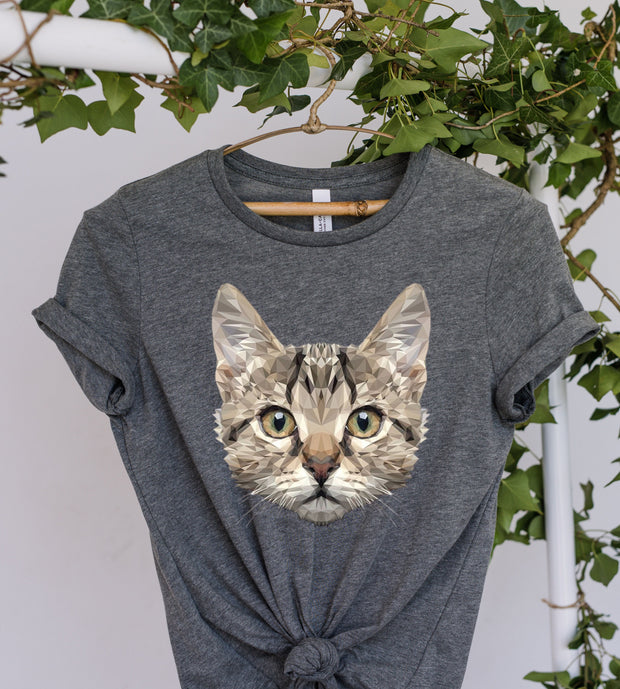 tabby cat pixel  t shirt   , tabby  cat shirt  ,tabby  Cat , cat lover Gifts ,gift for cat owner