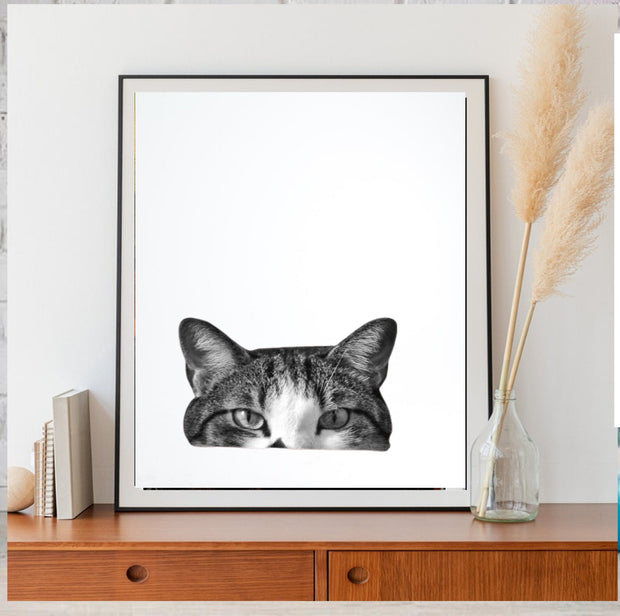 tabby cat print  .tabby cat-poster , Cat Wall Art -Cat Print - |home decor