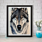 Wolf  watercolour art  Print, Wolf Wall Decor, Wolf Wall Art, Watercolour illustration, digital Art File, AI Generated Art -
