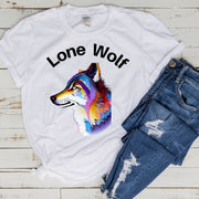 Wolf T-shirt Men Graphic Tee ,wolf  Screen Print tee ,Gift for wolf lovers