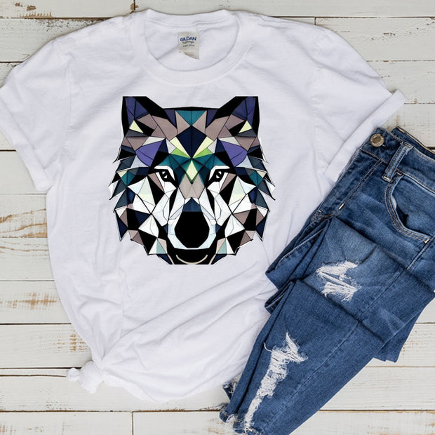 wolf design tee / Wolf Shirt /  Wolf Gifts / Gift for Wolf Lover