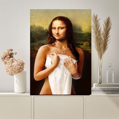 Mona Lisa  Cat Print,png  printable Original Oil Painting Cat Portrait Poster, Vintage Wall Art, Unique Gift