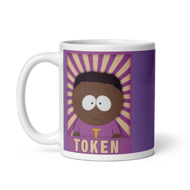 southpark token mug  ,token  southpark  ,90s animated cartoon,southpark mug gift,90s mug