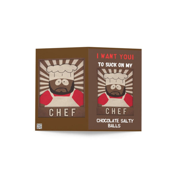 chef  greeting card ,birthday card ,southpark birthday card southpark , A6 Card