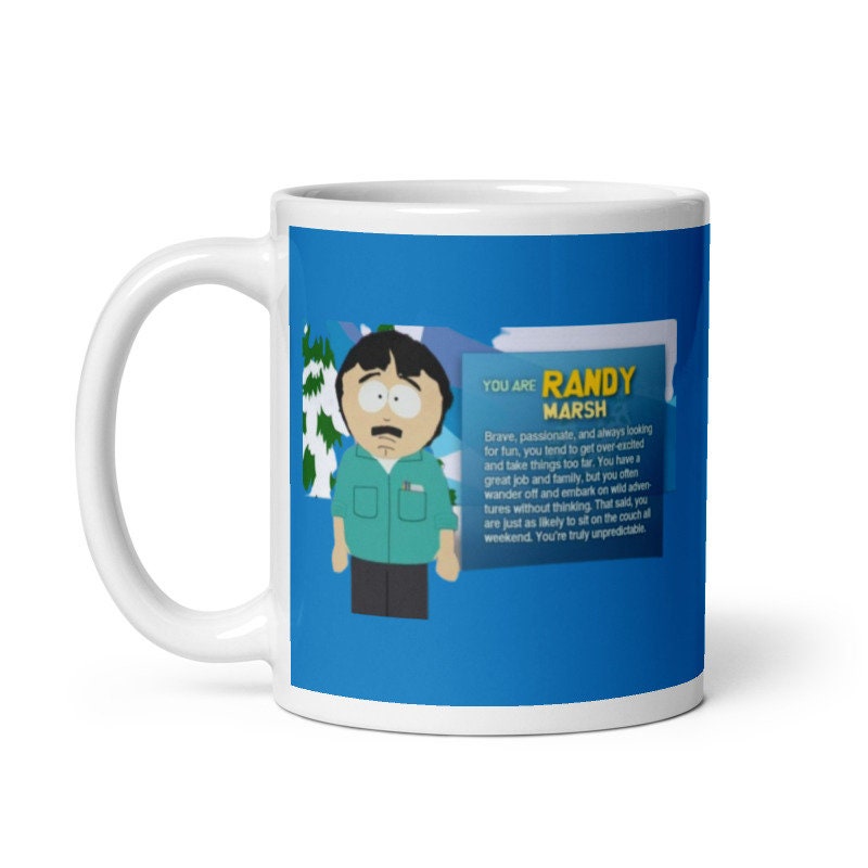 southpark randy marsh  ,handmade southpark mug,southpark gifts,marsh  mug,90s coffee mug,ceramic coffee mug