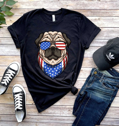 american dog  Flag Shirt, 4th of July Shirt, Usa Flag Comfort Colors T-shirt, America Shirt, Patriotic Shirt, USA Shirt, Independence Day