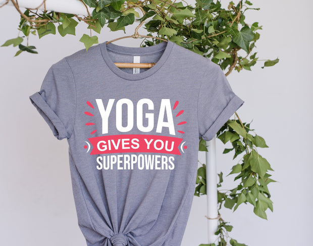 yoga gives you superpowers  yoga T-Shirt, Meditation Shirt, Yoga Shirt, Yoga Lover Gift, Yoga Gift, Spiritual Shirt, buddhism