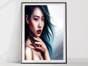 Beautiful Women Portraits ,woman with red hair ,Wall Art Pretty Women, Decor Art Women Portrait Gift Poster, Model Wall art Decor