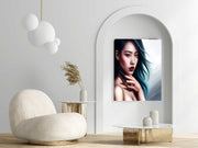 Beautiful Women Portraits ,woman with red hair ,Wall Art Pretty Women, Decor Art Women Portrait Gift Poster, Model Wall art Decor