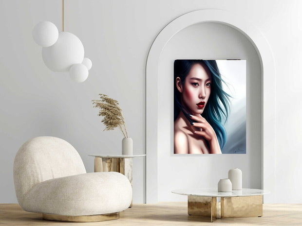 Beautiful Women Portraits ,woman with red hair ,Wall Art Pretty Women, Decor Art Women Portrait Gift Poster, Model Wall art Decor