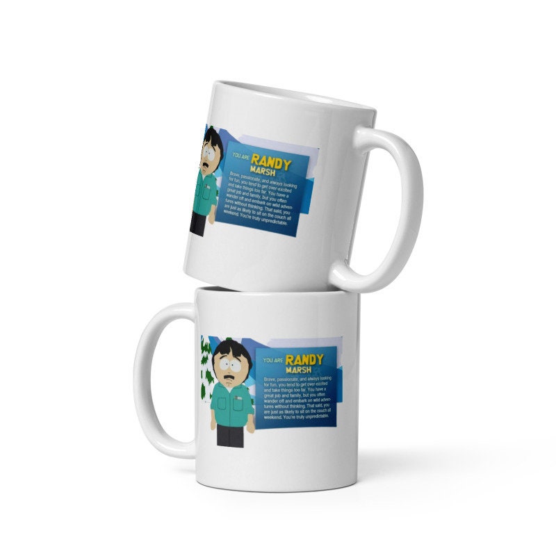 southpark randy marsh  ,handmade southpark mug,southpark gifts,marsh  mug,90s coffee mug,ceramic coffee mug